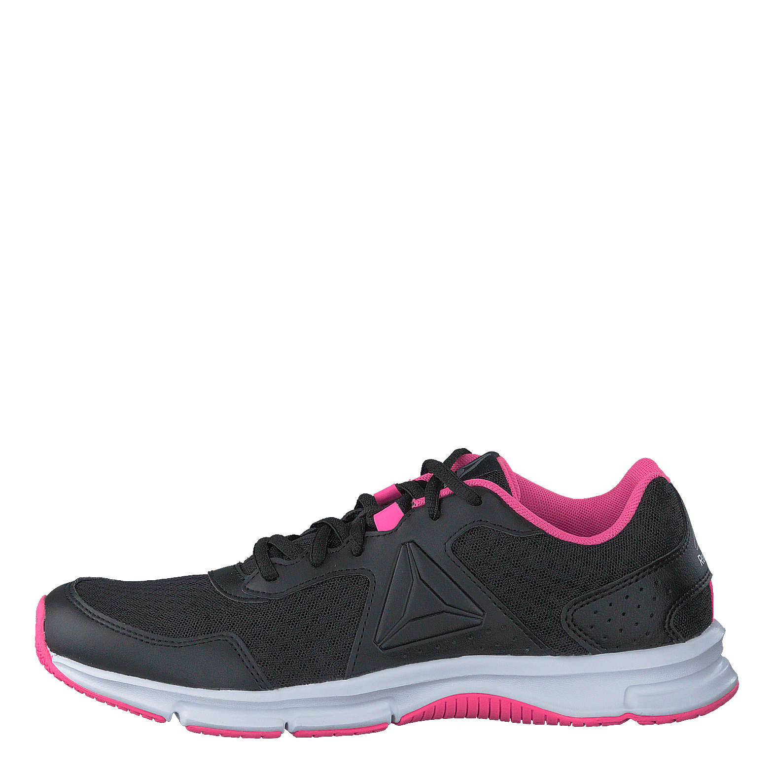 Reebok Express Runner Black Poison Pink Pewter White Heppo
