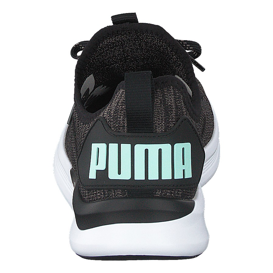 Ignite Flash Evoknit Sr Wn's Puma Black-charcoal Gray-aqua