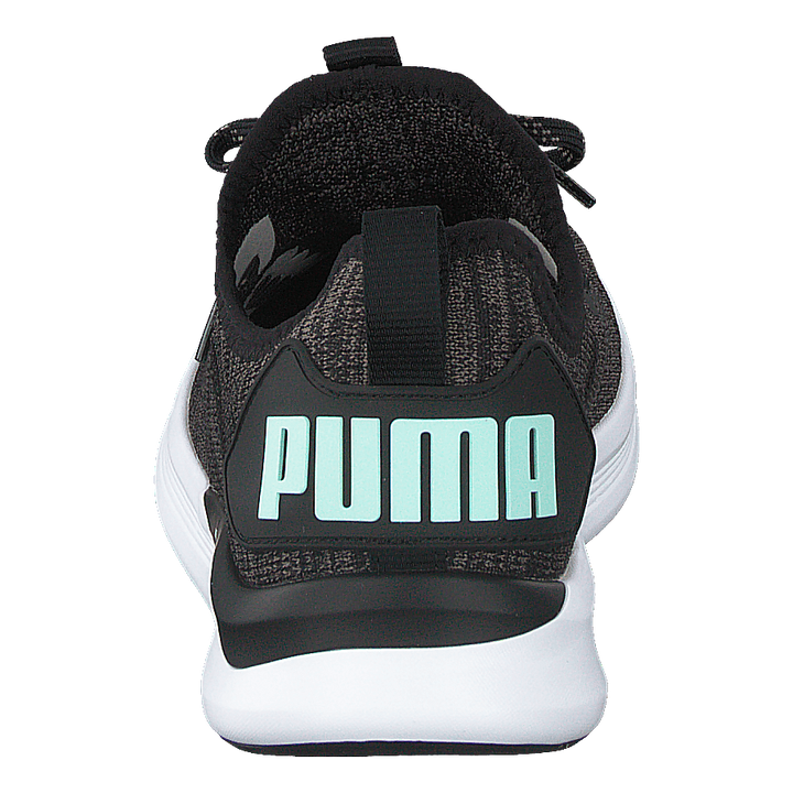 Ignite Flash Evoknit Sr Wn's Puma Black-charcoal Gray-aqua