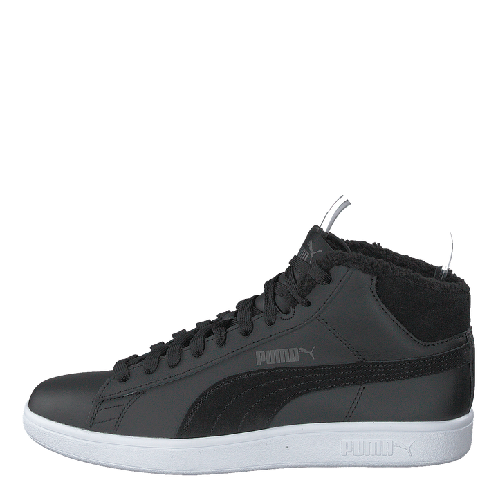 Puma Smash V2 Mid Wtr L Puma Black-dark Shadow- White