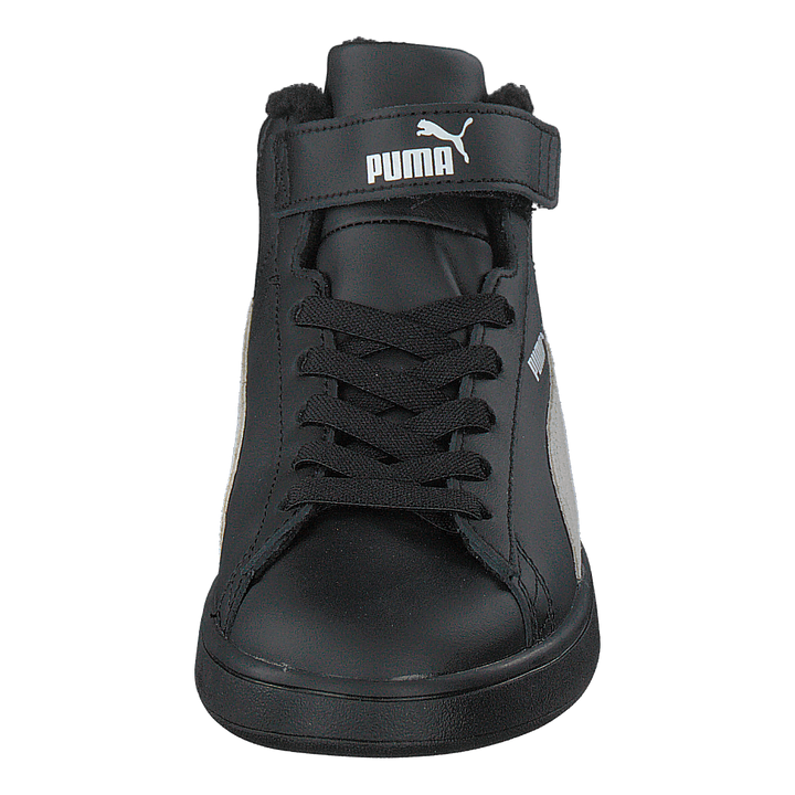 Puma Smash V2 Mid L Fur Ps Puma Black-whisper White