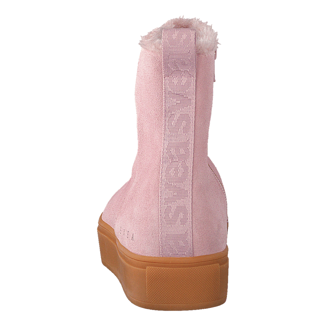 Suede Pile Boot Soft Pink