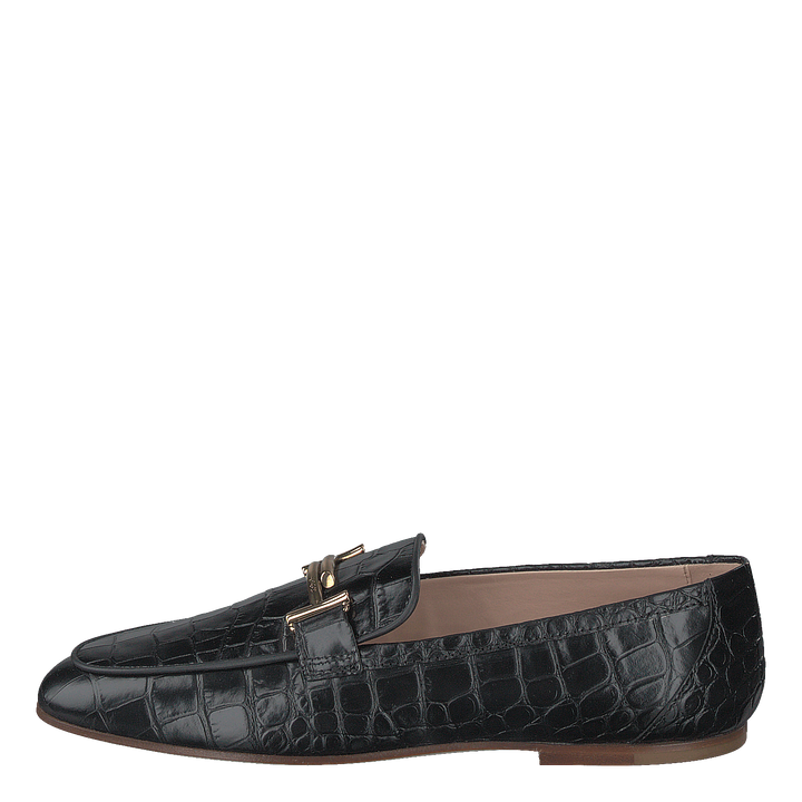 Gommini Double T Black Printed Reptile