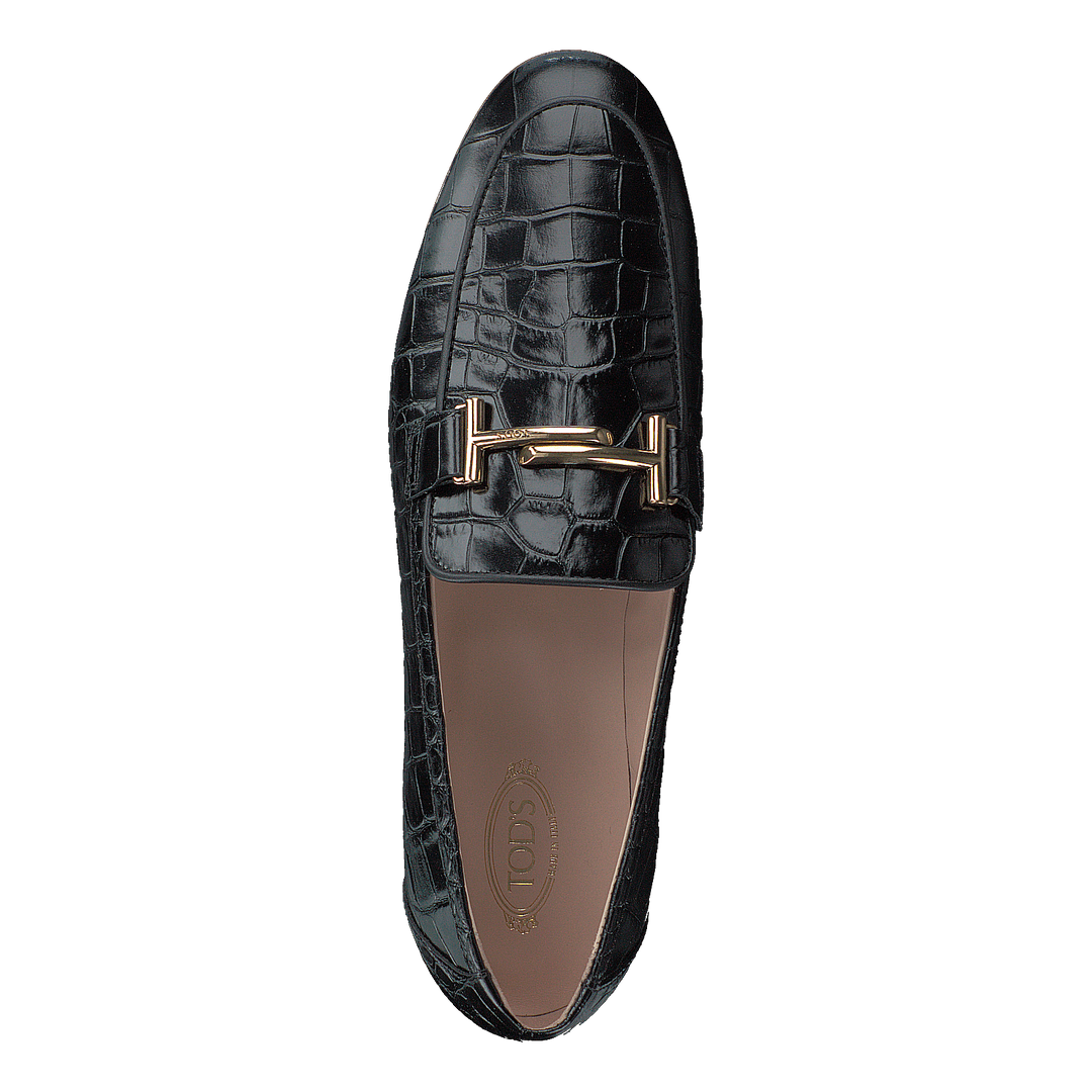 Gommini Double T Black Printed Reptile