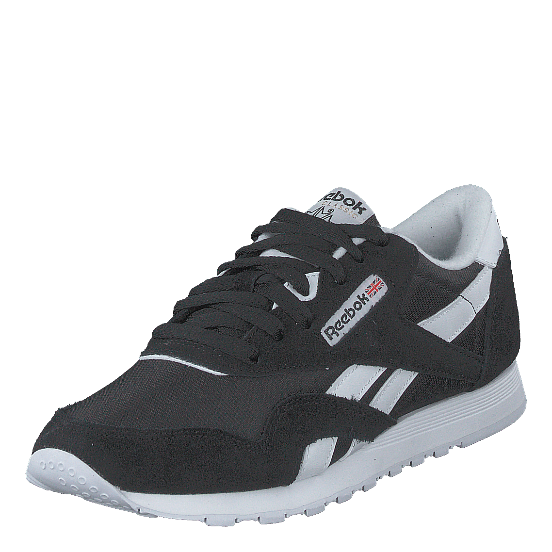 reebok classic black nylon