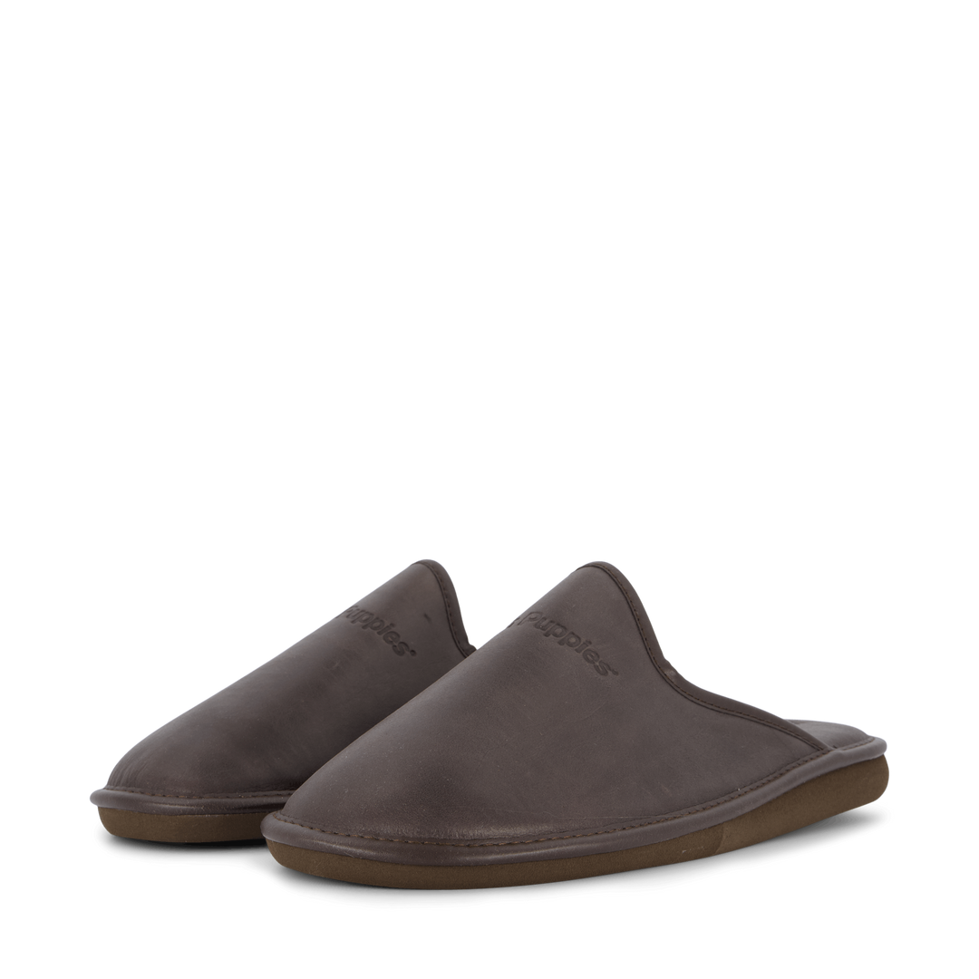 Leather Slipper Brown