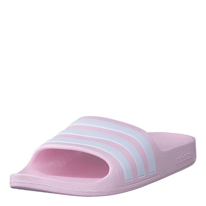 Adilette Aqua Slides Kids Clear Pink / Cloud White / Clear Pink