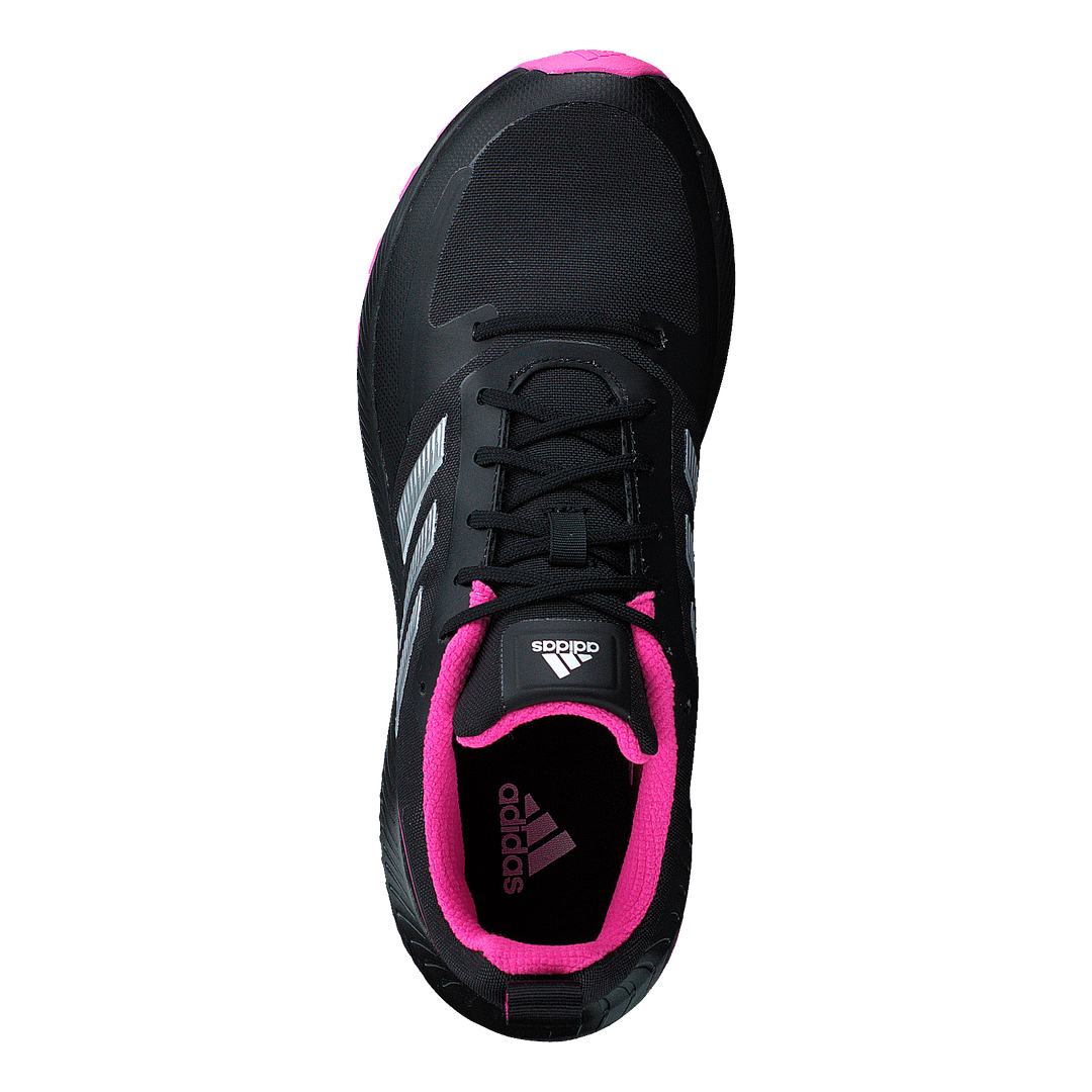 Run Falcon 2.0 TR Shoes Core Black / Silver Metallic / Screaming Pink