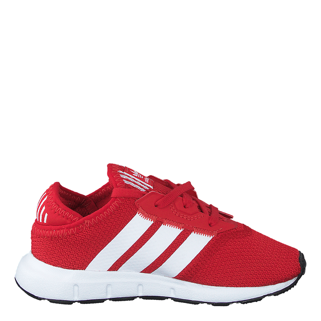 Adidas swift run red and black sales