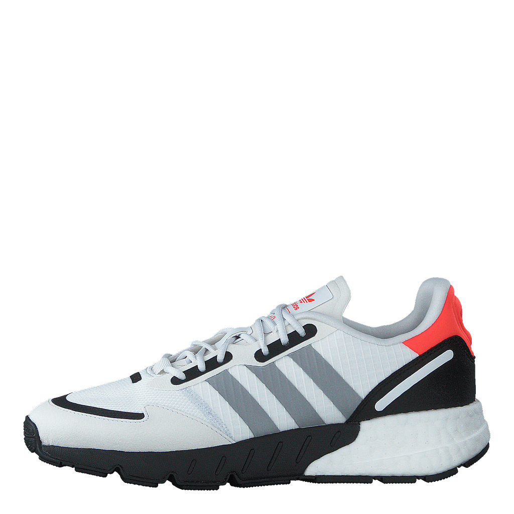 adidas Originals Zx 1K Boost J Crystal White / Silver Metallic