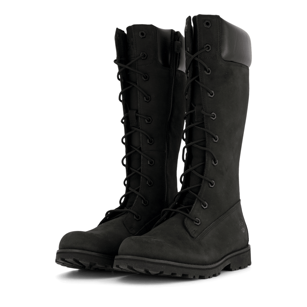 Girls black timberlands sales