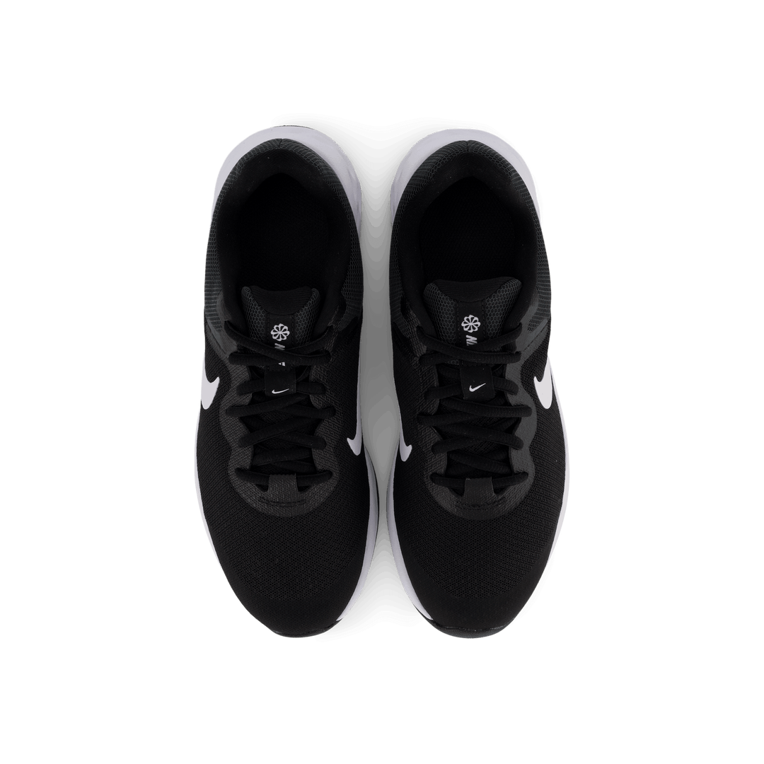 Revolution 6 Big Kids' Road Running Shoes BLACK/WHITE-DK SMOKE GREY