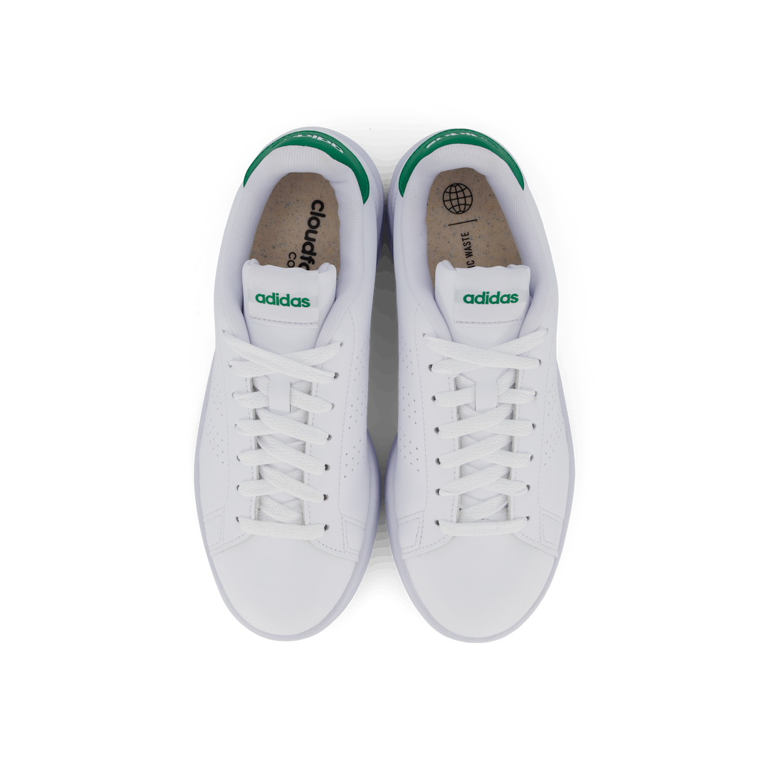 adidas Advantage Shoes Cloud White Cloud White Green Heppo