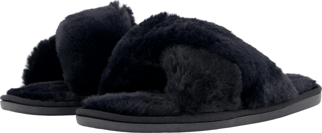 Brahny W Plush Slipper Black