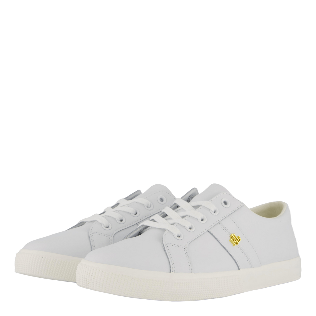 Lauren Ralph Lauren Janson II Action Leather Sneaker RL White
