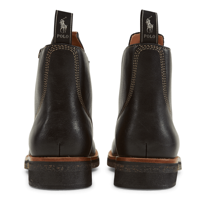 Tumbled Leather Boot Black
