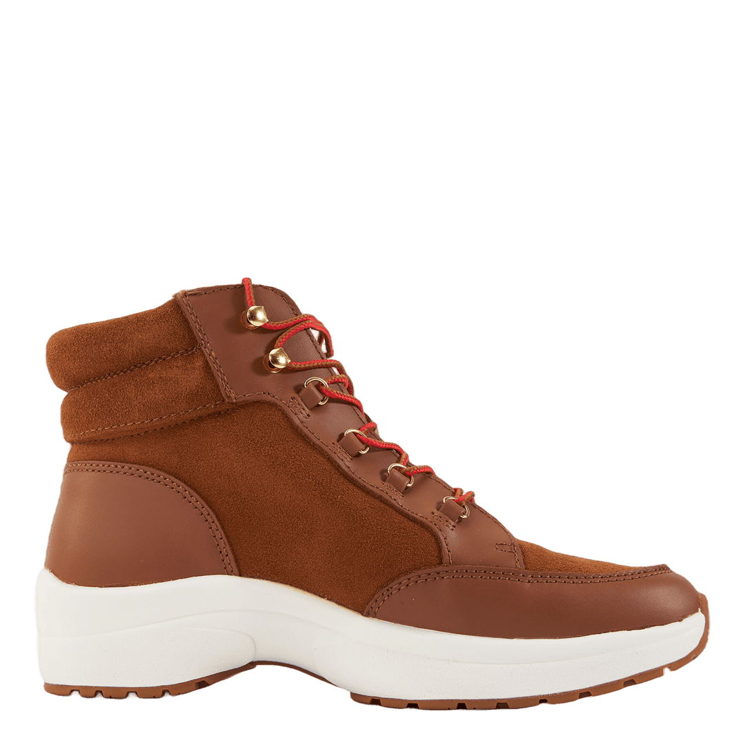Rylee Suede & Leather High-Top Sneaker Whiskey/Deep Saddle Tan