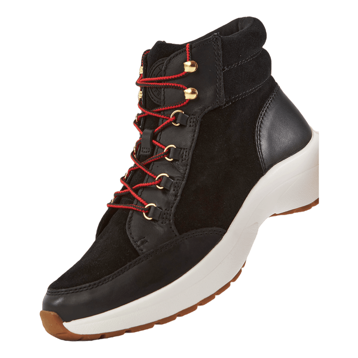Rylee Suede & Leather High-Top Sneaker Black/Black