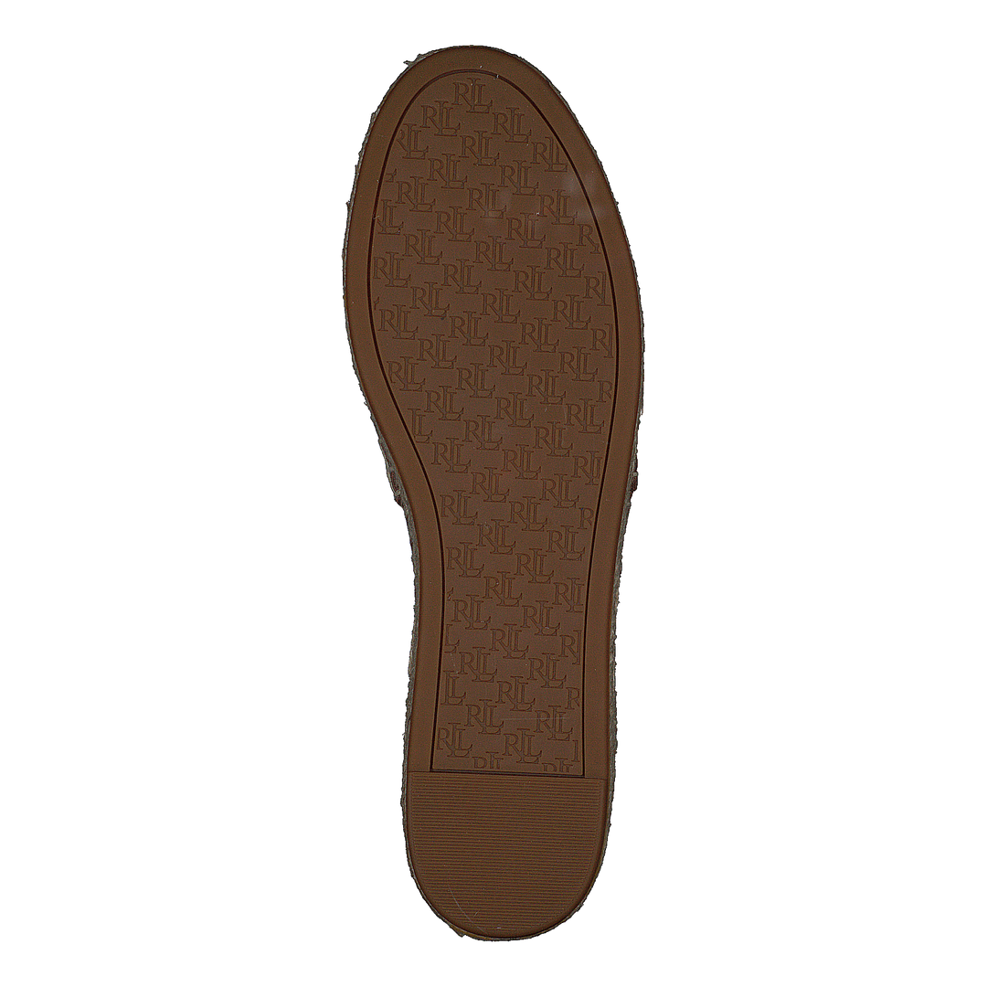 Cameryn IV Tumbled Leather Espadrille Deep Saddle Tan