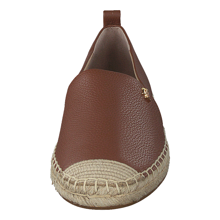 Cameryn IV Tumbled Leather Espadrille Deep Saddle Tan