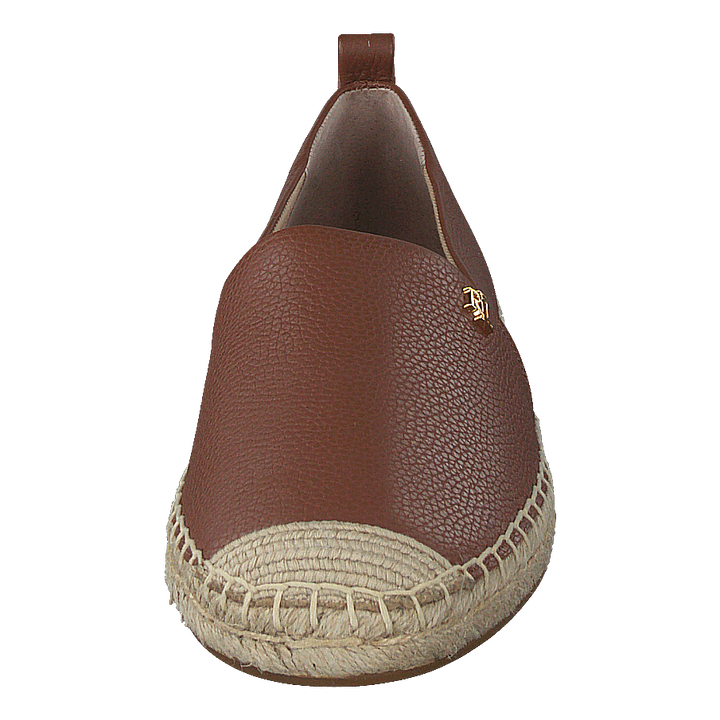 Cameryn IV Tumbled Leather Espadrille Deep Saddle Tan