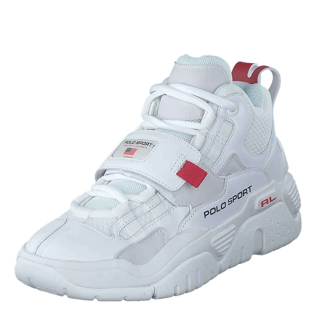 PS100 High-Top Sneaker White / Navy / RL2000 Red