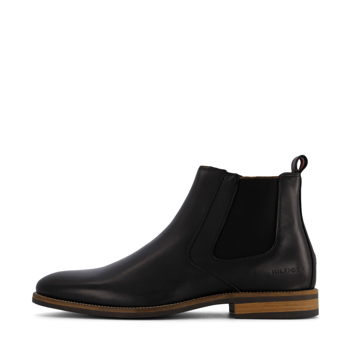 Essential Hilfiger Lth Chelsea Black