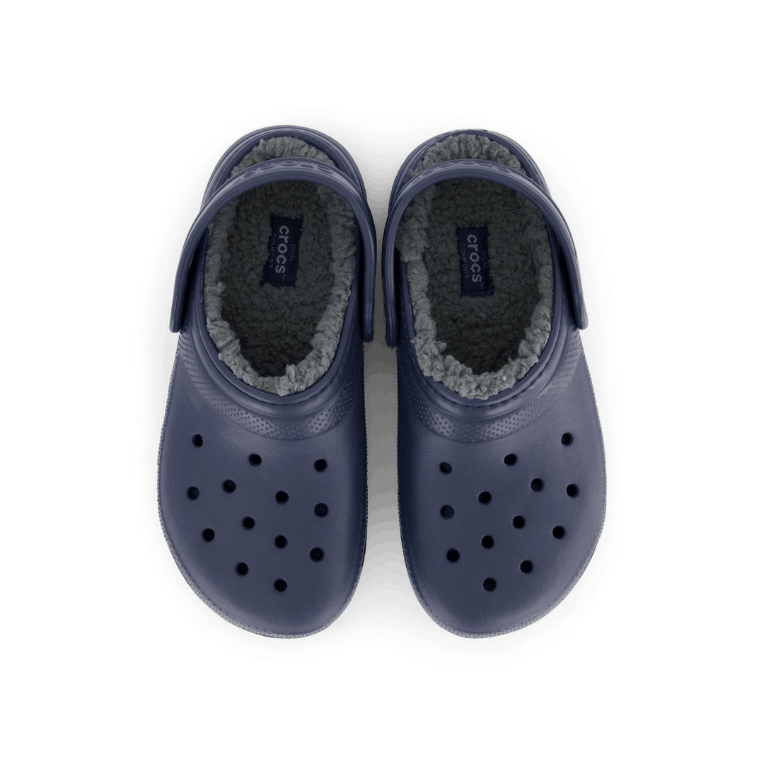 Classic Lined Clog Kids Navy / Charcoal