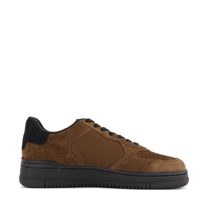 Masters Court Suede-Paneled Sneaker Brown