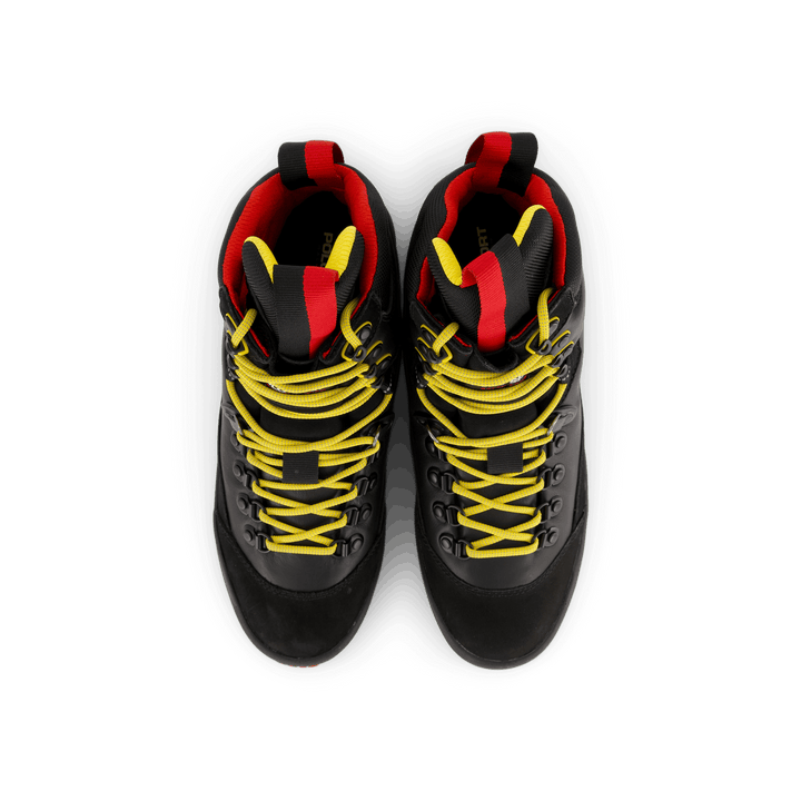 Polo Sport Hiker Leather Boot Black / Yellow / Red
