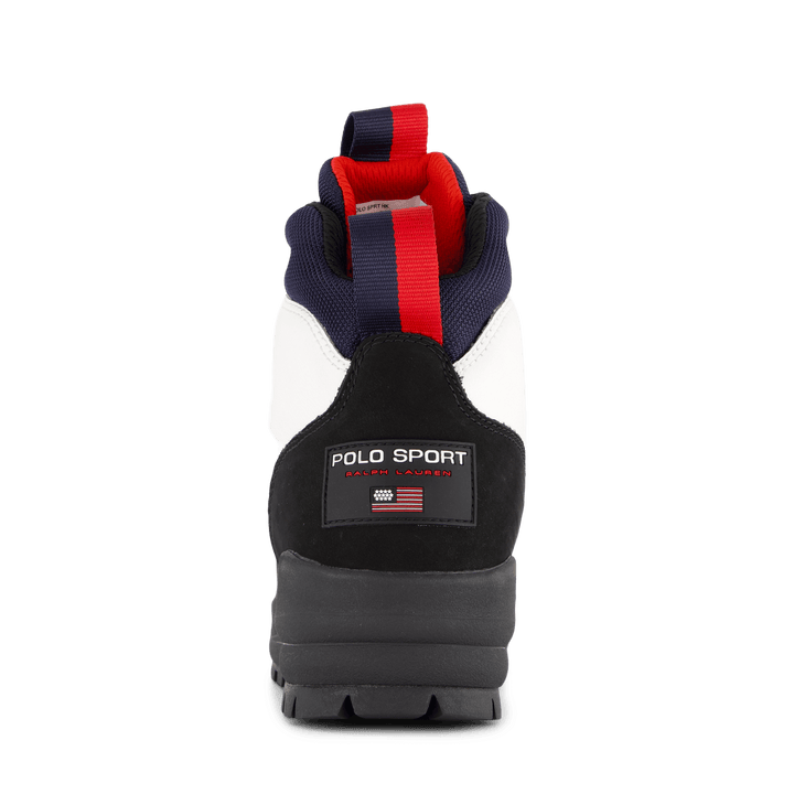 Polo Sport Hiker Leather Boot White / Navy / Red