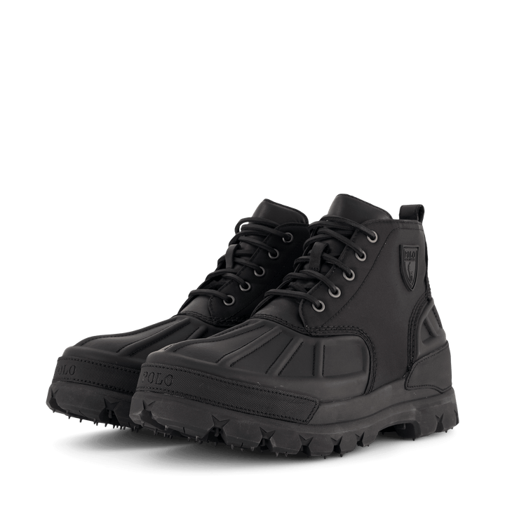 Oslo Low Oxford & Leather Boot Black