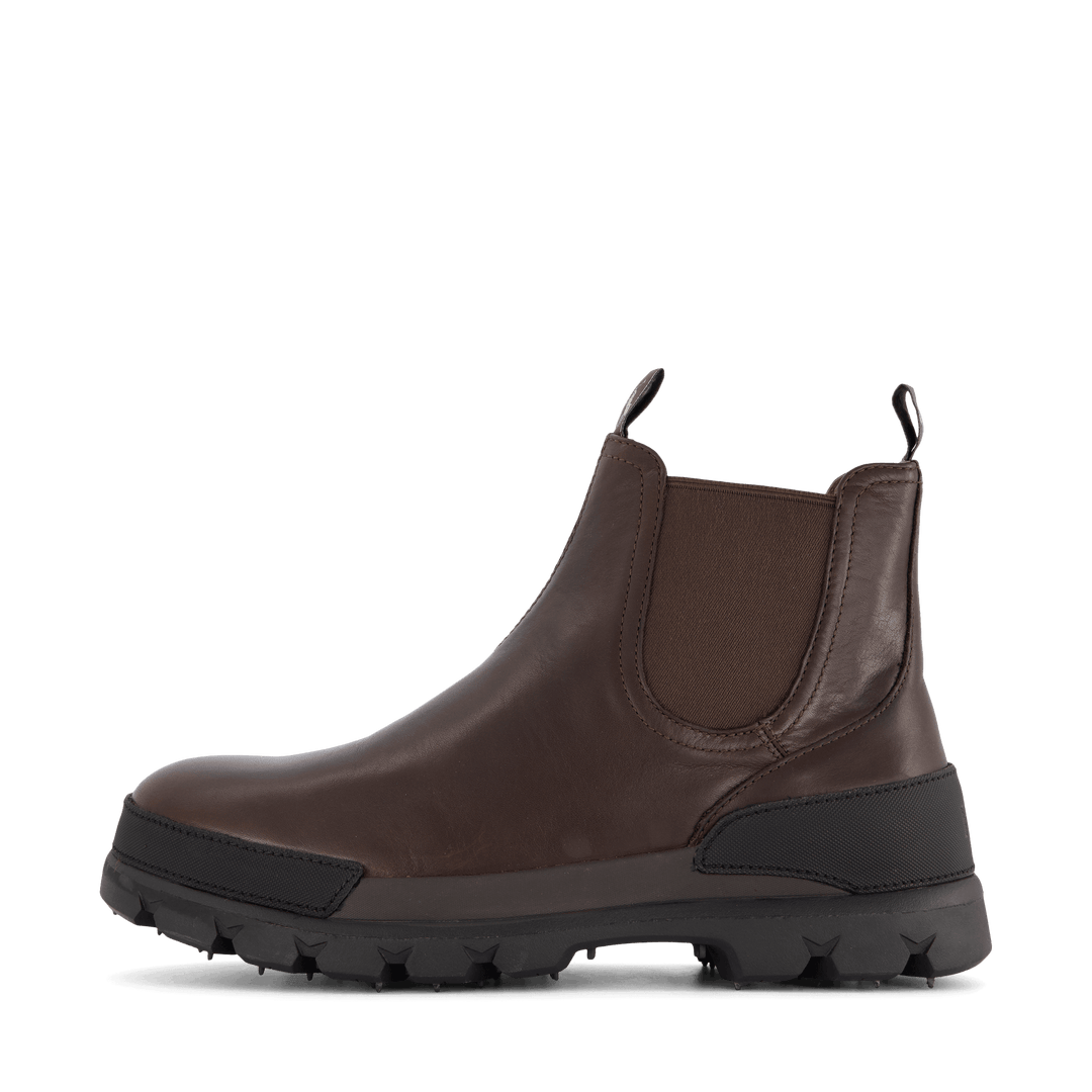 Oslo Leather Chelsea Boot Dk Brown