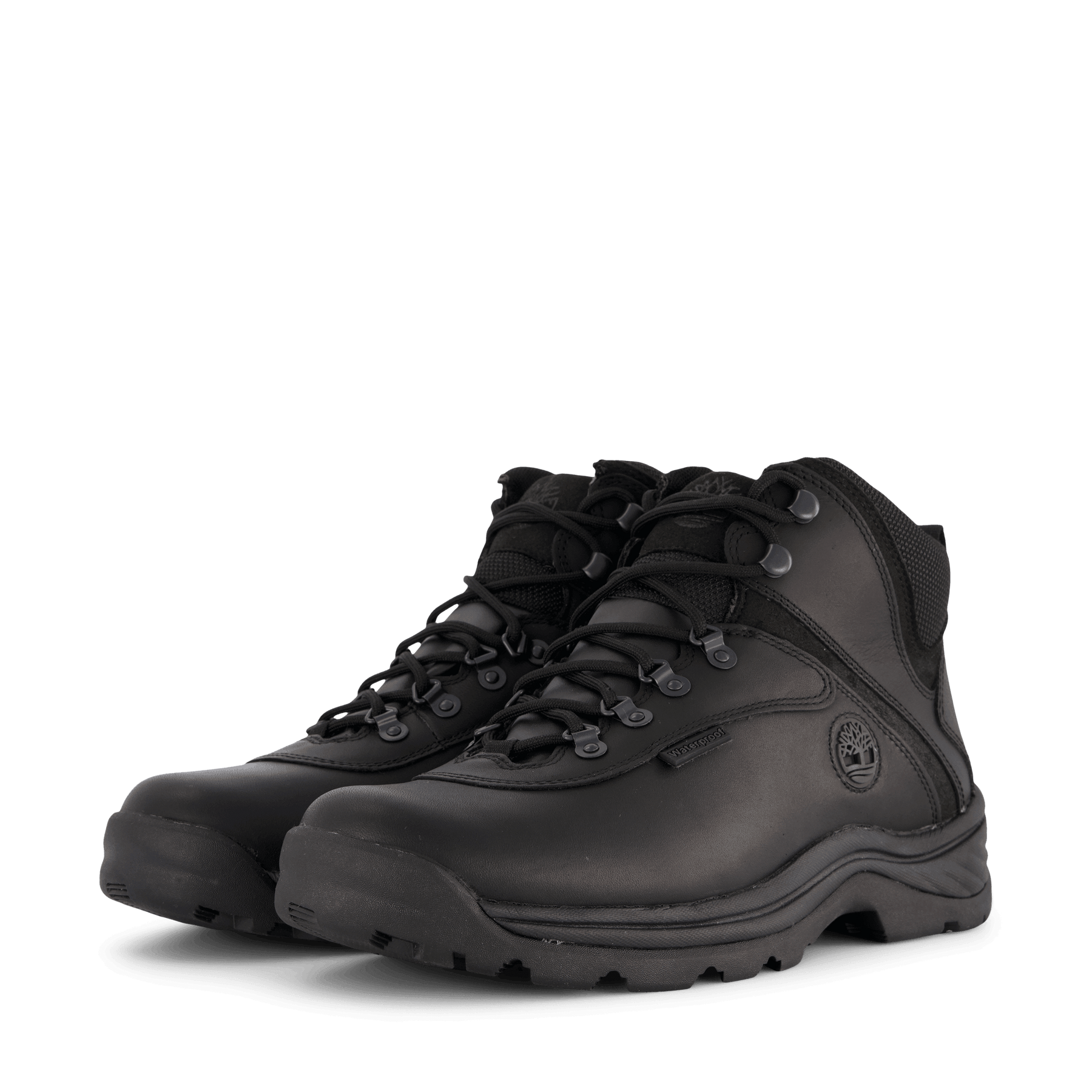 White Ledge Mid Lace Up Waterp Black Heppo