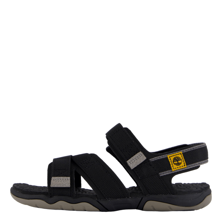 2 Strap Sandal Jet Black