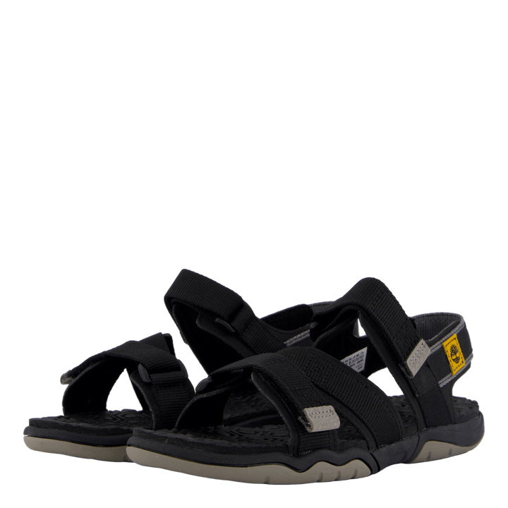 2 Strap Sandal Jet Black