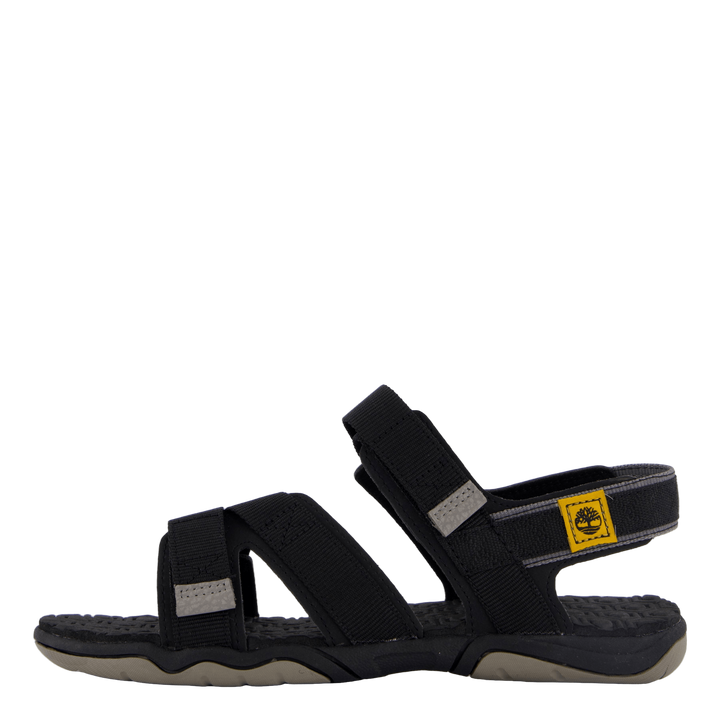 2 Strap Sandal Jet Black