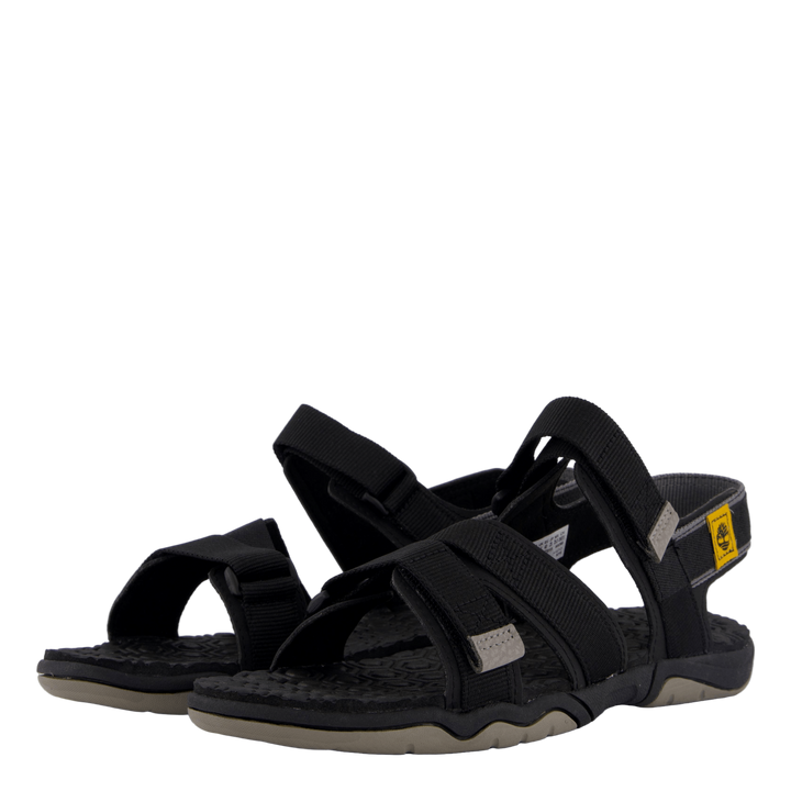 2 Strap Sandal Jet Black