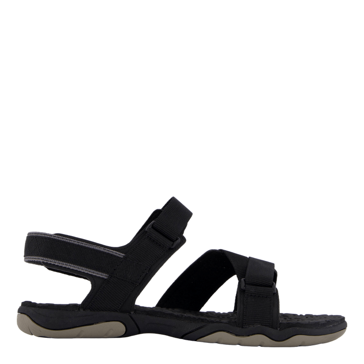 2 Strap Sandal Jet Black