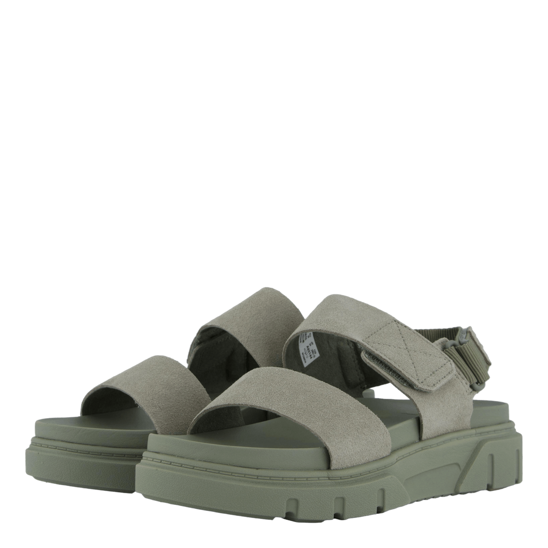 2 Strap Sandal Greyfield Lt Tpe Suede