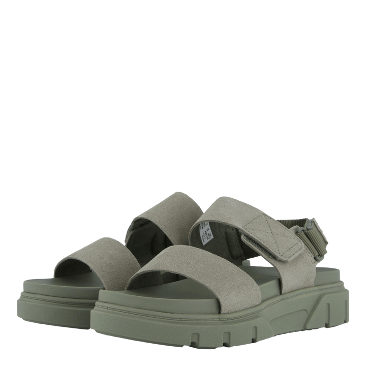 2 Strap Sandal Greyfield Lt Tpe Suede