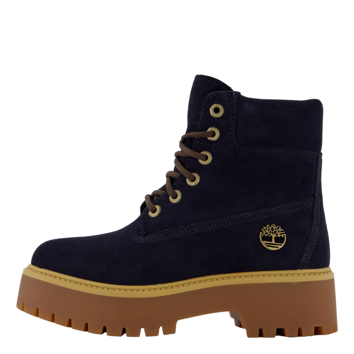 Stone Street 6 Inch Lace Up Wa Dark Blue Suede