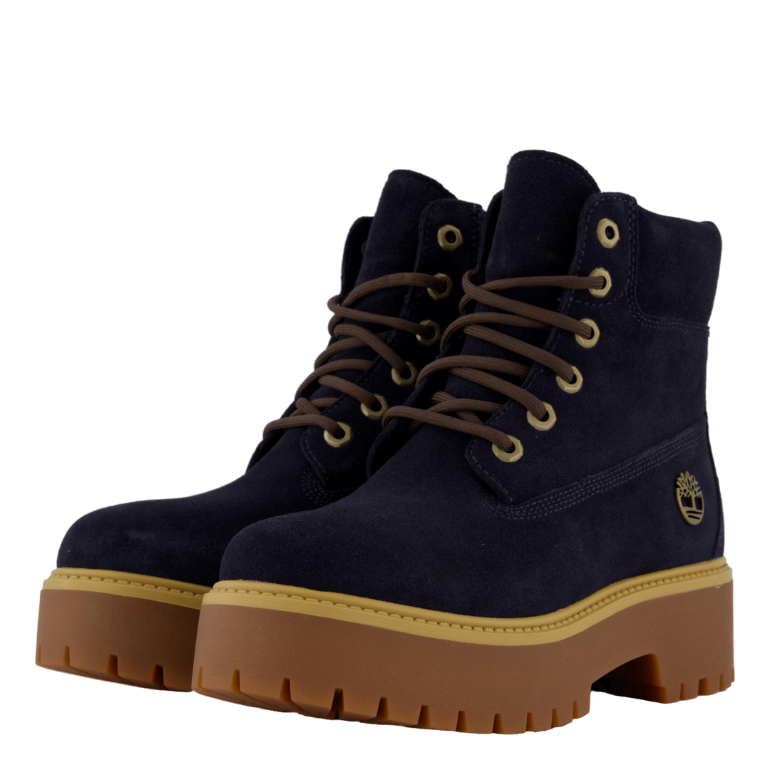 Stone Street 6 Inch Lace Up Wa Dark Blue Suede