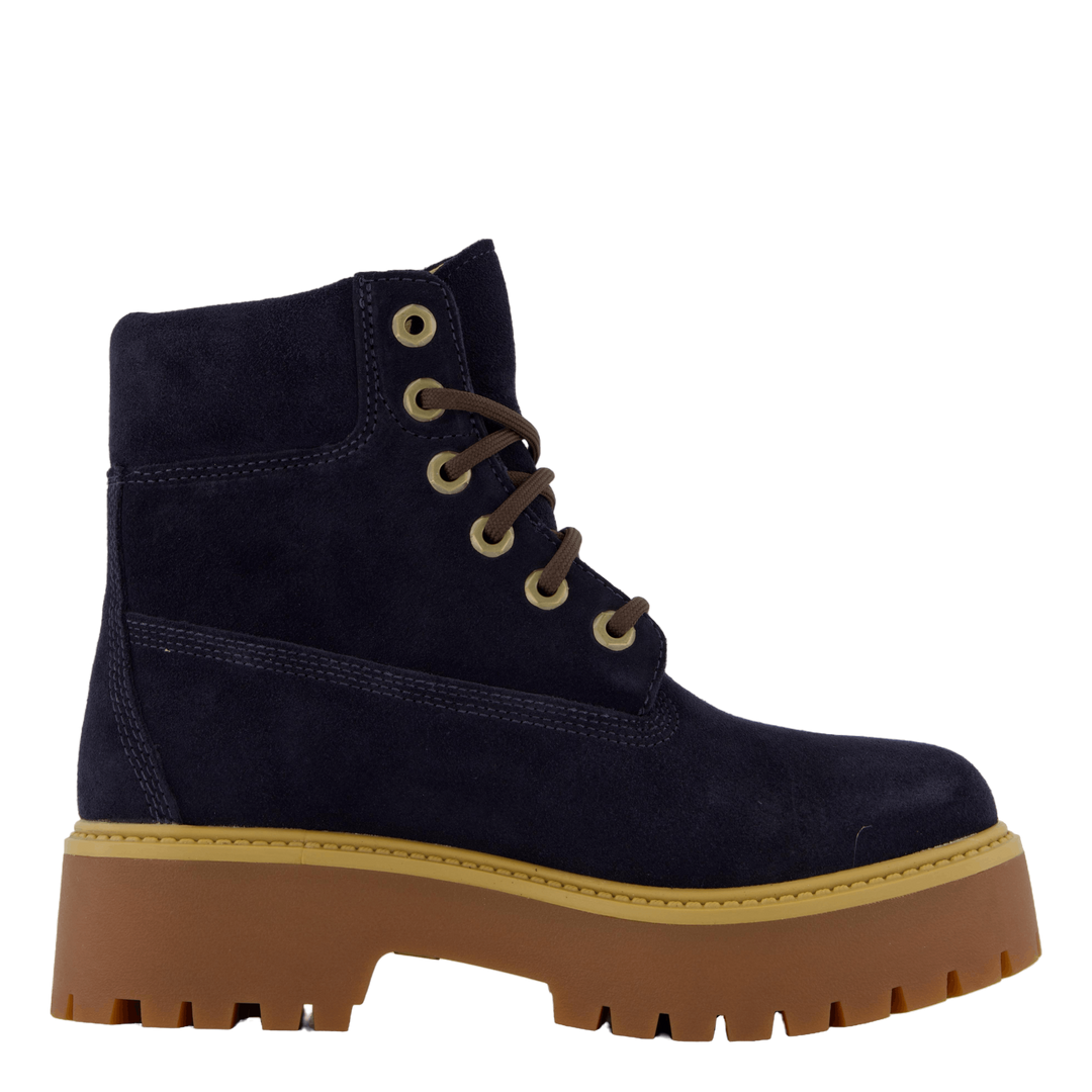 Stone Street 6 Inch Lace Up Wa Dark Blue Suede