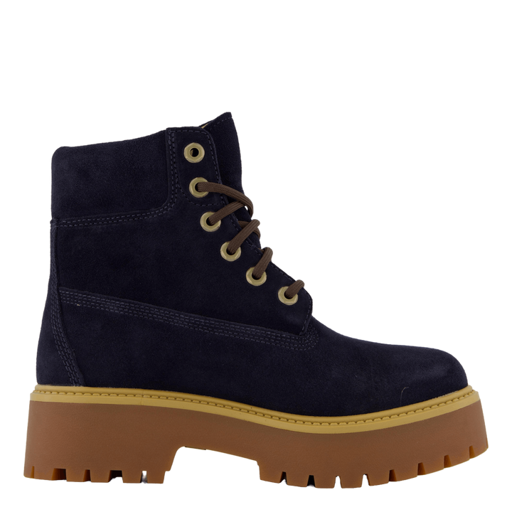 Stone Street 6 Inch Lace Up Wa Dark Blue Suede