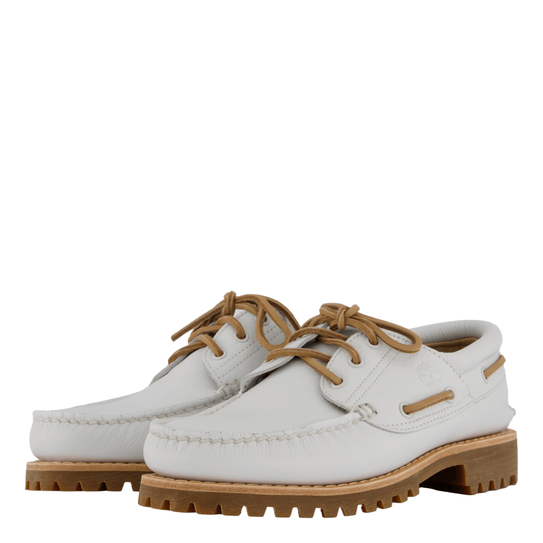 Timberland Authentic Boat Shoe White Full Grain