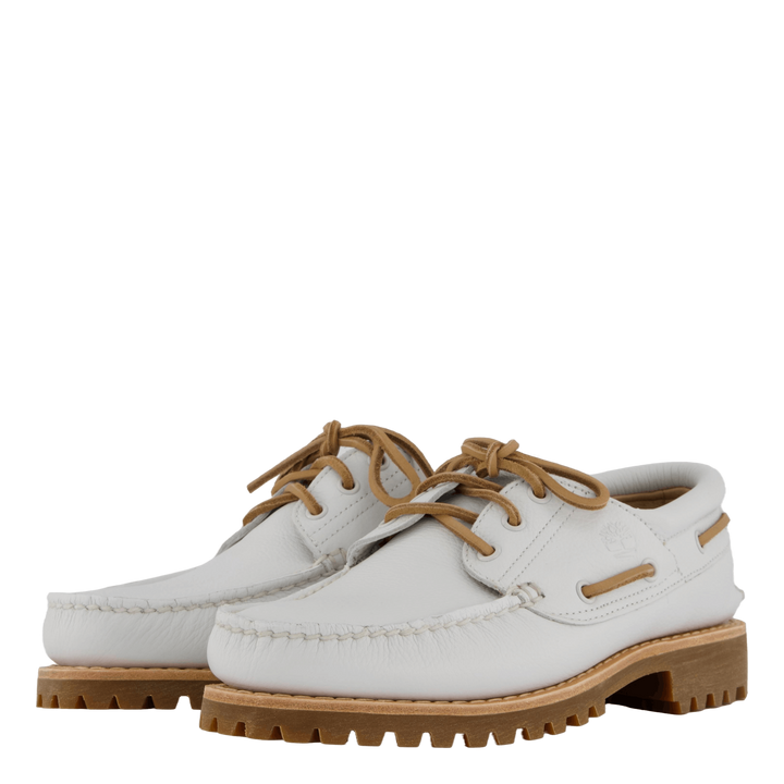 Timberland Authentic Boat Shoe White Full Grain