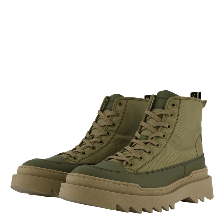 Kamiki High U Textile Kaki Green