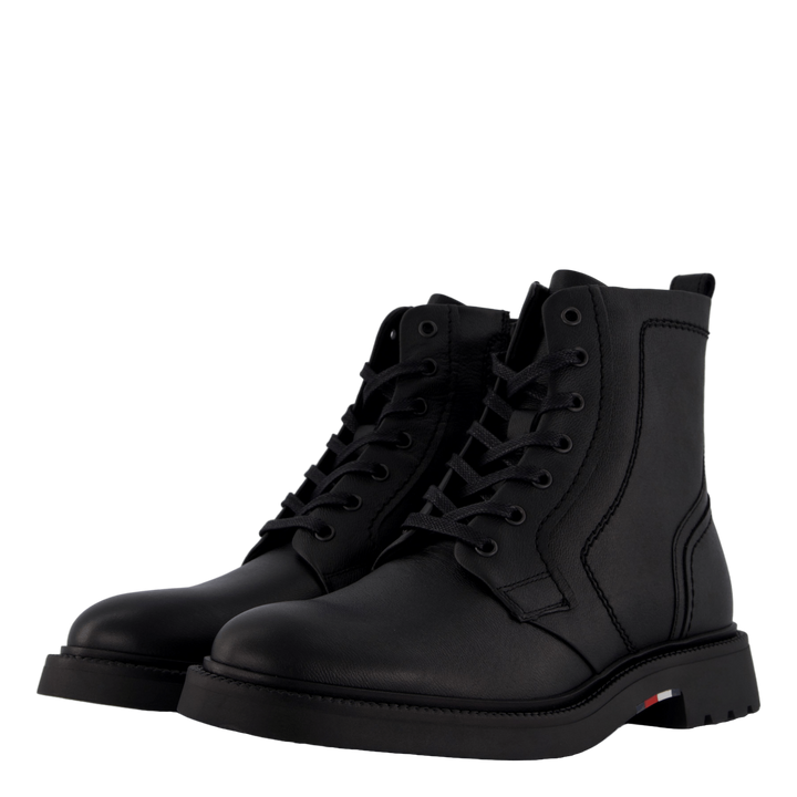 Hilfiger Comfort Lwt Lth Boot Black