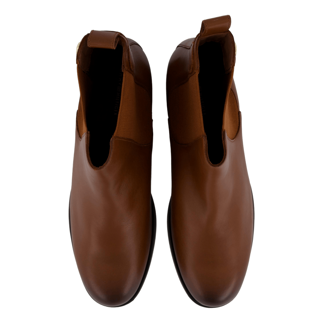 Th Stud Leather Low Chelsea Cognac Brown